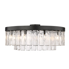 Golden Canada 1768-9SF BLK-HWG - Golden Lighting Ciara 9-light Semi-Flush Mount in Matte Black